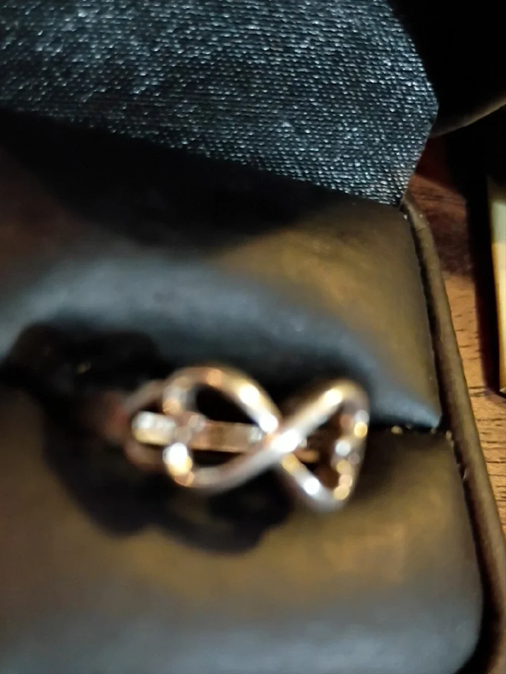 Sterling Silver Infinity Heart Ring 8